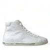 Dolce & Gabbana White Saint Tropez High Top Men Sneakers Shoes
