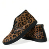 Dolce &amp; Gabbana Braune Sneakers aus Ponyhaarleder mit Leopardenmuster