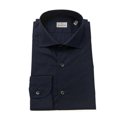 Chemise slim Bagutta en coton bleu pour homme