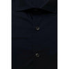 Bagutta Blue Cotton Men's Slim Shirt