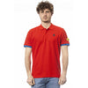Polo Invicta en coton rouge pour homme