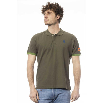Invicta grünes Baumwoll-Poloshirt