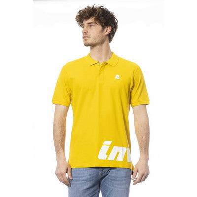 Invicta gelbes Baumwoll-Poloshirt
