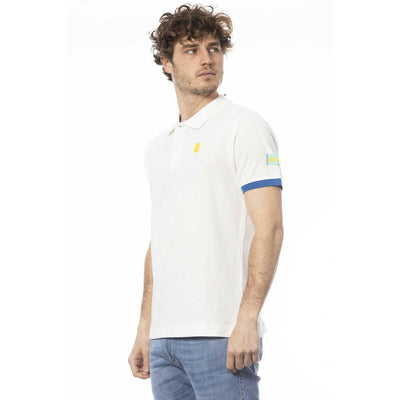 Invicta Herren-Poloshirt aus weißer Baumwolle