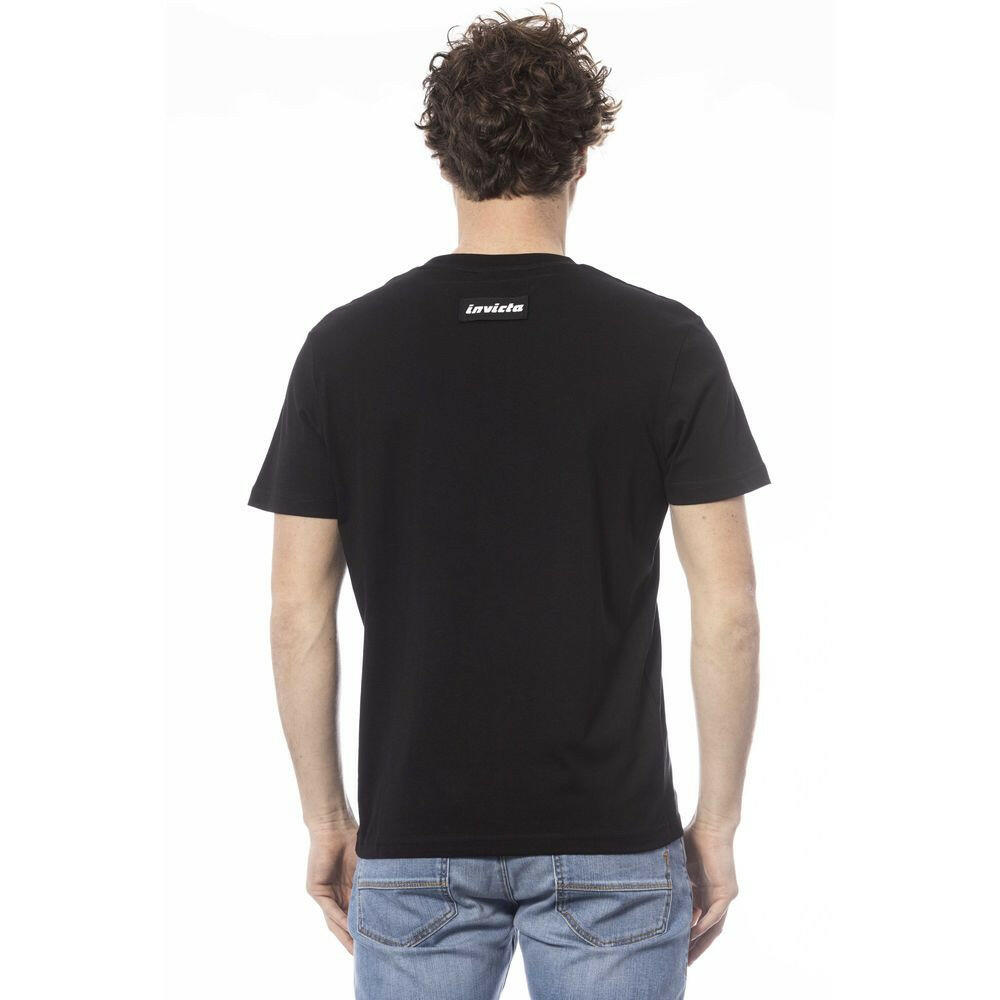 T-shirt homme en coton noir Invicta