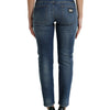 Dolce & Gabbana Blue BOYFRIEND Mid Waist Cotton Denim Jeans
