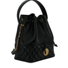 Versace Black Lamb Leather Bucket Shoulder Bag
