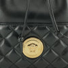 Versace Black Lamb Leather Bucket Shoulder Bag