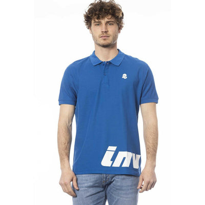 Invicta Herren-Poloshirt aus blauer Baumwolle