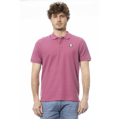 Invicta Poloshirt aus lila Baumwolle