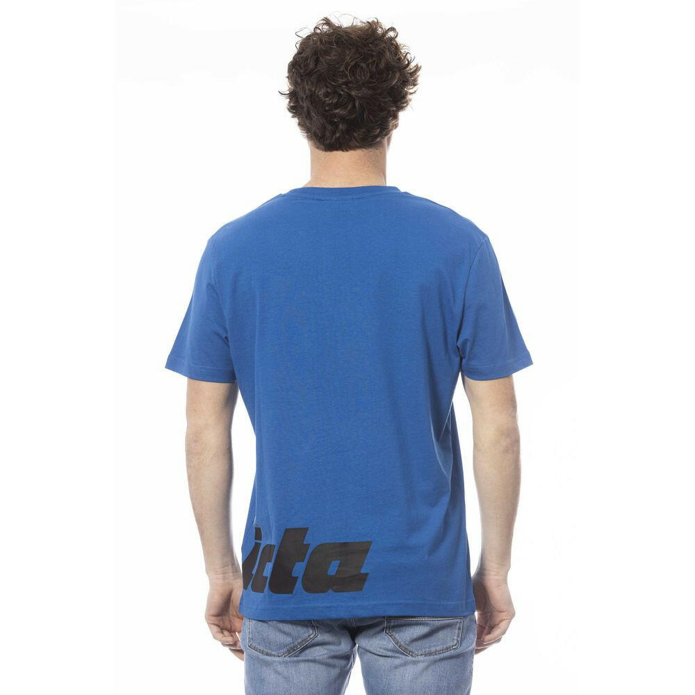 T-shirt homme en coton bleu Invicta