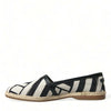 Dolce & Gabbana Beige Black Striped Canvas Espadrilles MONDELLO Shoes