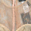 Dolce & Gabbana Beige Nylon Floral Lace Bustier Cropped Top