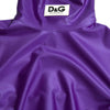 Dolce &amp; Gabbana – Lilafarbenes, schmales, langärmliges Oberteil aus Nylon-Stretch
