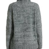 Dolce & Gabbana Gray Cashmere Turtle Neck Pullover Sweater