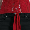 Ceinture corset en soie Dolce &amp; Gabbana en rouge ardent
