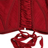 Ceinture corset en soie Dolce &amp; Gabbana en rouge ardent