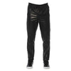 Trussardi Black Lamb Leather Jeans & Pants