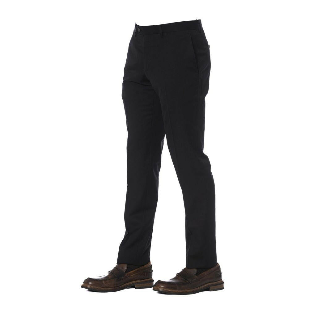 Pantalon homme Trussardi en laine vierge noire