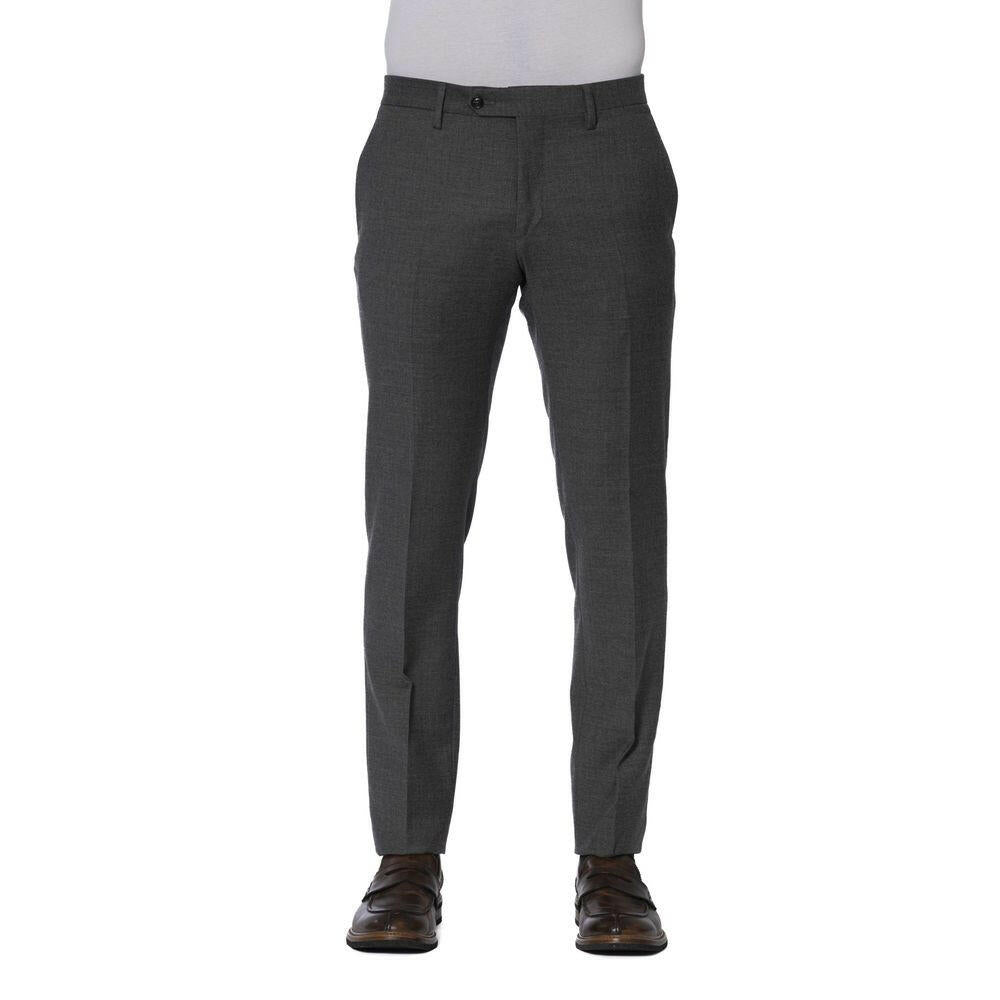 Pantalon homme en laine grise Trussardi