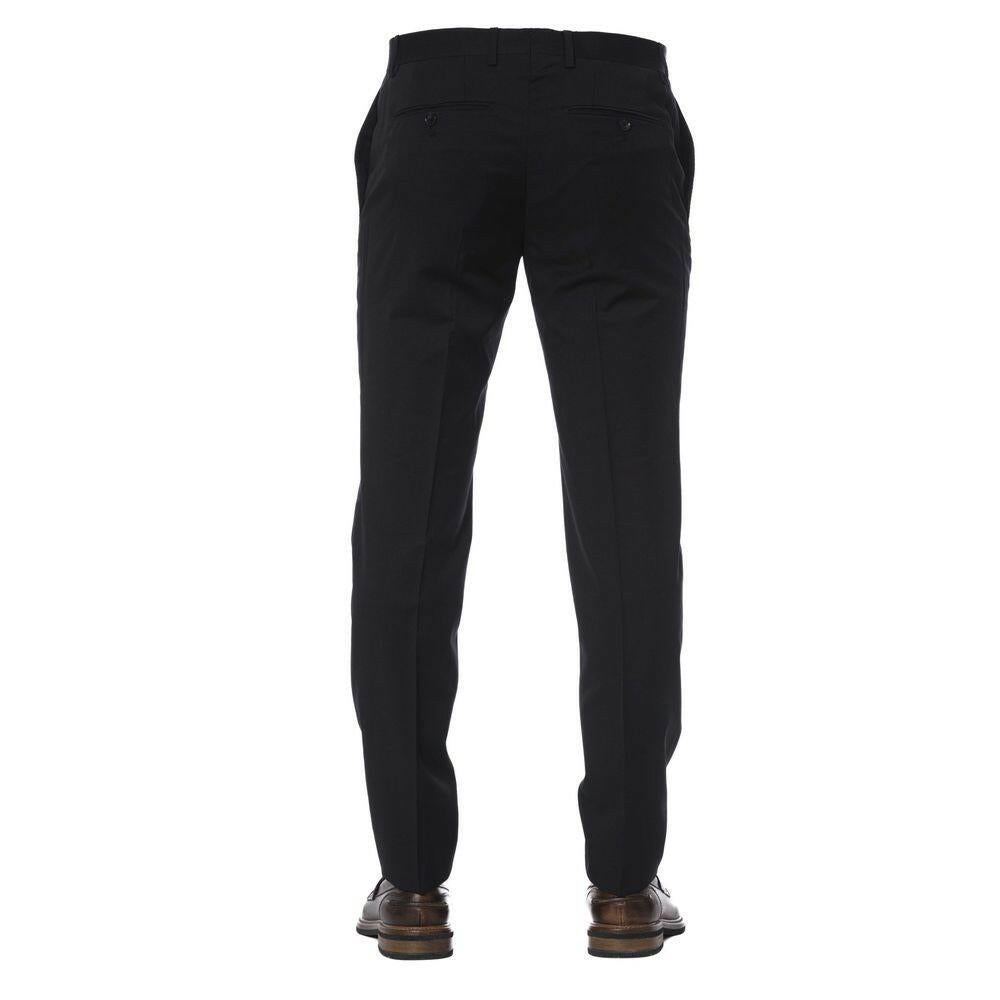 Pantalon homme Trussardi en laine vierge noire