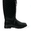 Dolce &amp; Gabbana – Regenstiefel „Chioggia“ aus Wildleder in Schwarz