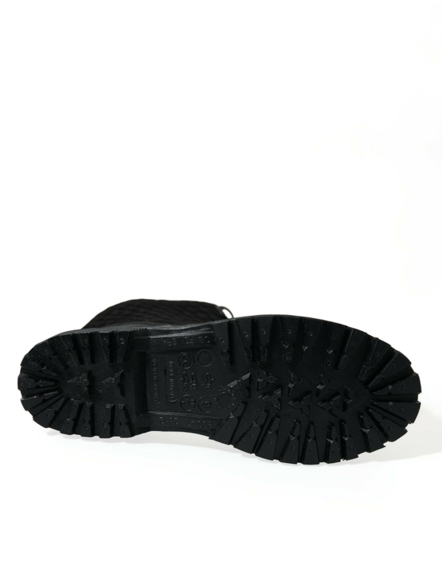 Dolce &amp; Gabbana – Regenstiefel „Chioggia“ aus Wildleder in Schwarz