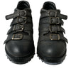 Dolce & Gabbana Black Leather Strap Men Ankle Boots Shoes
