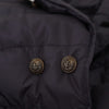 Dolce & Gabbana Blue Silk Goat Coat Blouson Winter Jacket