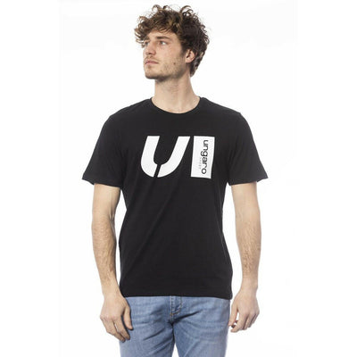 Ungaro Sport Schwarzes Herren-T-Shirt aus Baumwolle