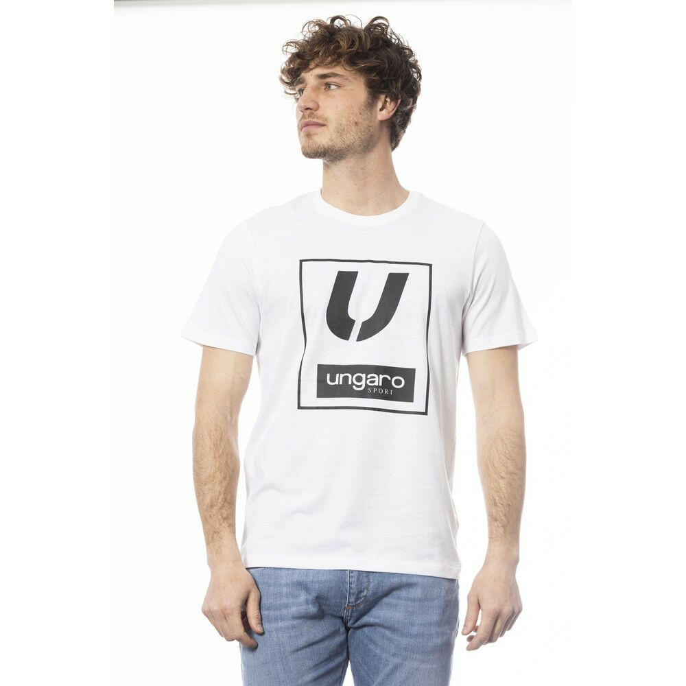Ungaro Sport Weißes Herren-T-Shirt aus Baumwolle