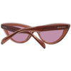 Emilio Pucci Brown Plastic Sunglasses