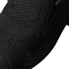 Dolce & Gabbana Black Brocade Men Slip On Loafer Dress Shoes
