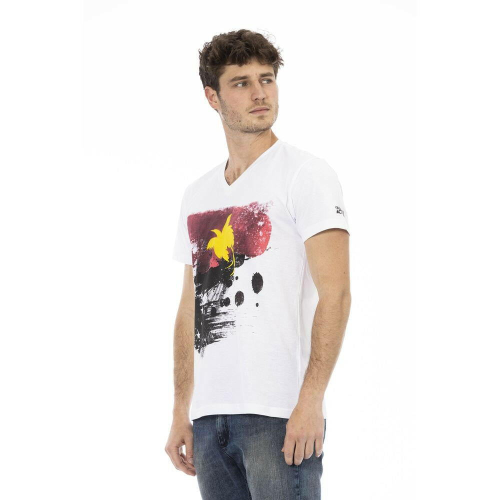 T-shirt Trussardi Action en coton blanc pour homme