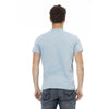 Trussardi Action Hellblaues Baumwoll-T-Shirt