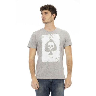 Trussardi Action Graues Baumwoll-T-Shirt