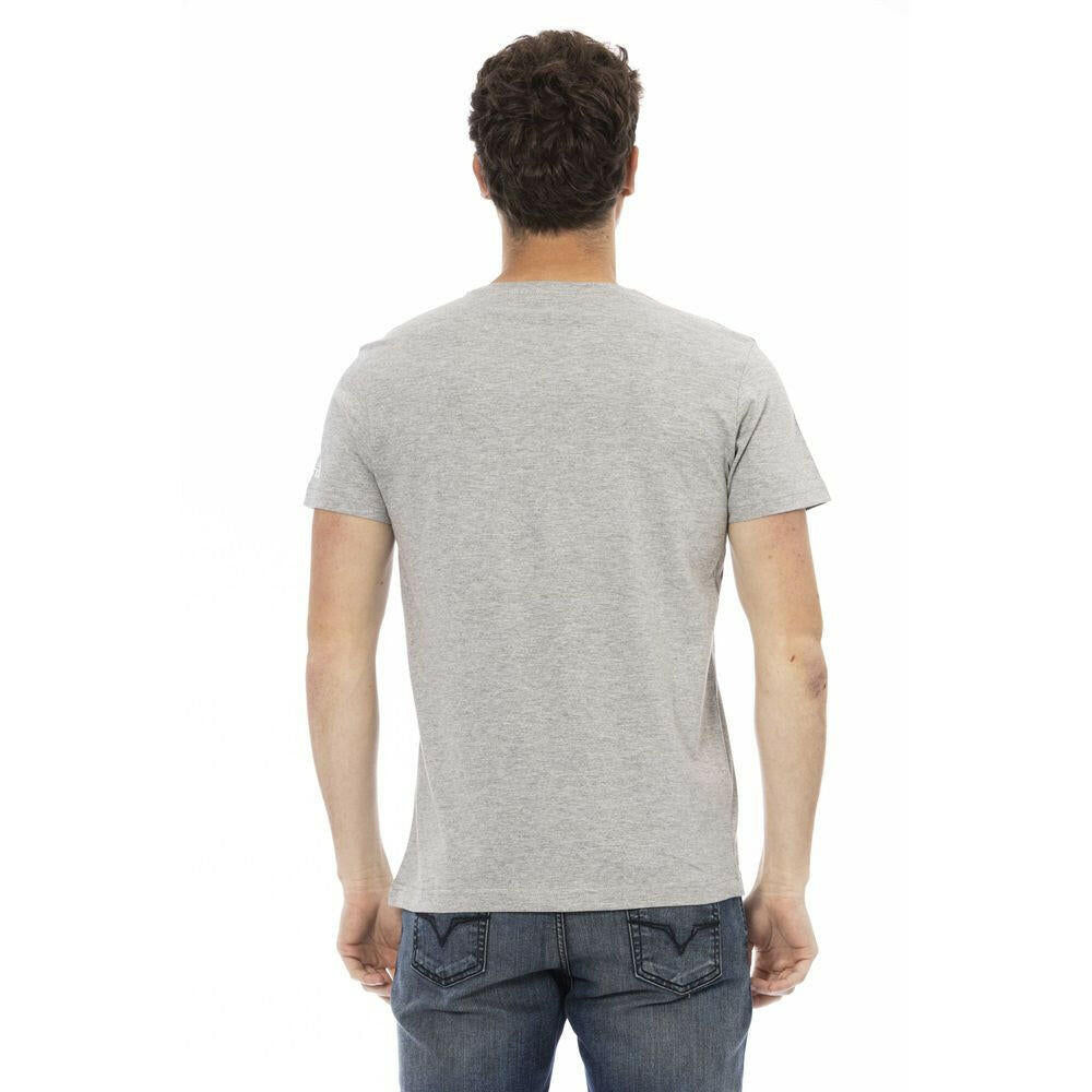 Trussardi Action Graues Baumwoll-T-Shirt