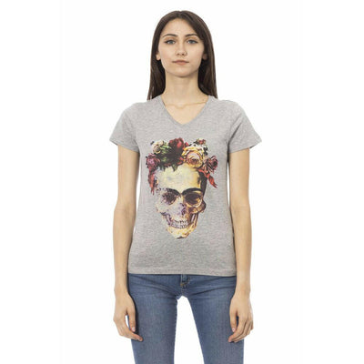 Trussardi Action Graues Baumwoll-T-Shirt