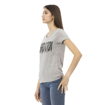 Trussardi Action Graues Baumwoll-T-Shirt