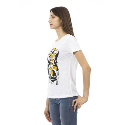 Trussardi Action Weißes Baumwoll-T-Shirt