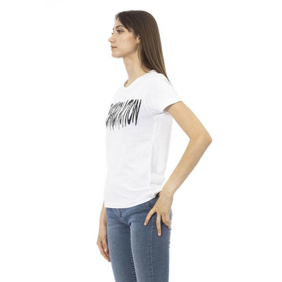 Trussardi Action Weißes Baumwoll-T-Shirt