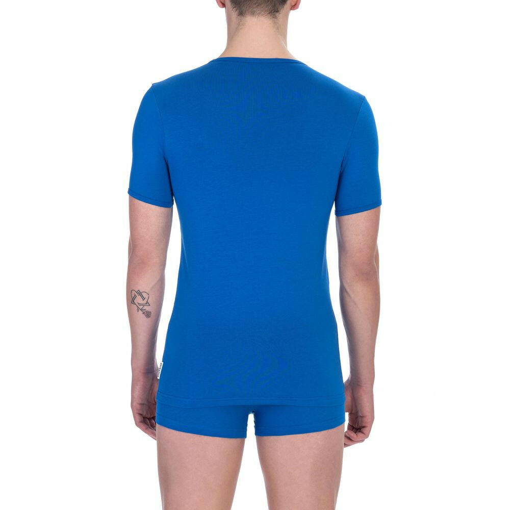 Bikkebergs blaues Baumwoll-T-Shirt