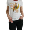 Dolce & Gabbana White Bring Me To The Moon T-shirt Top
