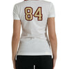 Dolce & Gabbana White Bring Me To The Moon T-shirt Top