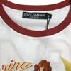 Dolce & Gabbana White Bring Me To The Moon T-shirt Top