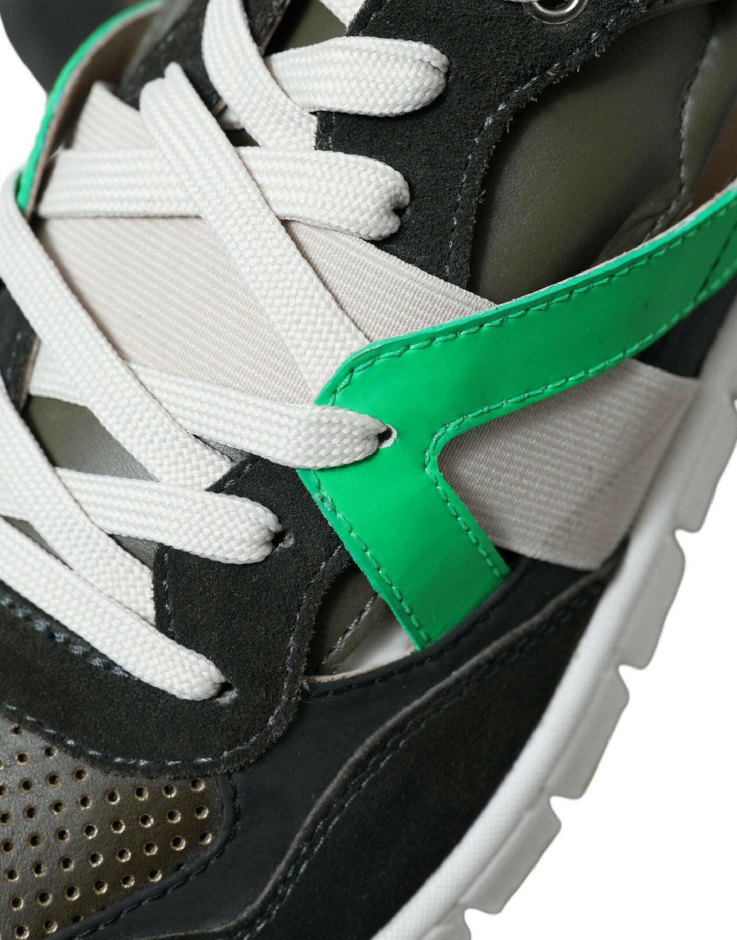 Dolce &amp; Gabbana Mehrfarbige niedrige Sneakers aus Wildleder