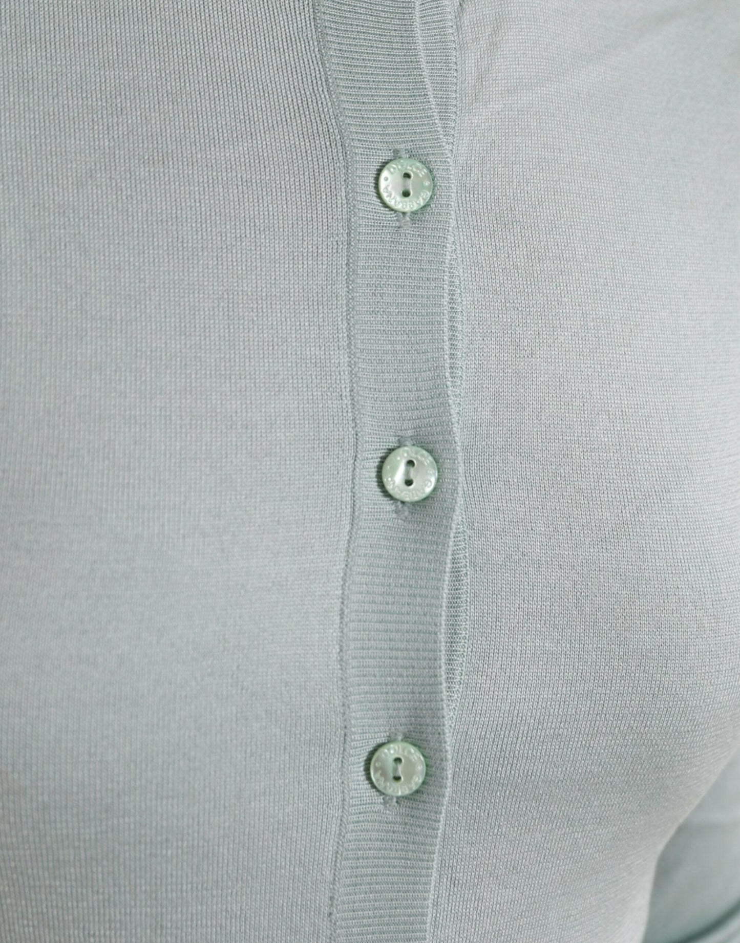 Dolce &amp; Gabbana Élégant cardigan en soie bleu clair