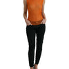 Dolce & Gabbana Orange See Through Crew Neck Blouse Tank Top