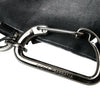 Dolce & Gabbana Black Nylon Logo Plaque Keyring Pouch Clutch Bag
