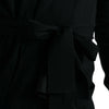 Dolce & Gabbana Black Cashmere Long Sleeves Belted Wrap Robe